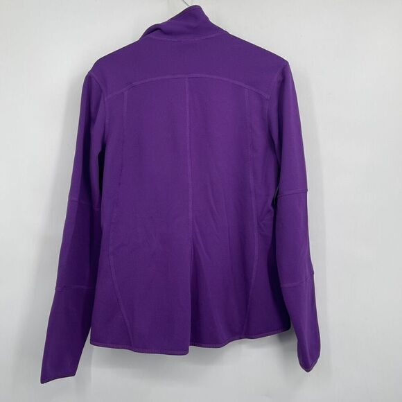The North Face Purple Mock Neck Full Zip Long Sleeve Jacket Size Medium - Picture 5 of 5